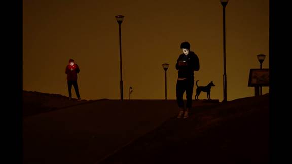 說明: Macintosh HD:Users:chendong:Desktop:張乾琦 工作坊:工作坊:官方作品:中文圖說:不存在的戰(zhàn)爭:1. 張乾琦，“不存在的戰(zhàn)爭”視頻截圖，2017.jpg